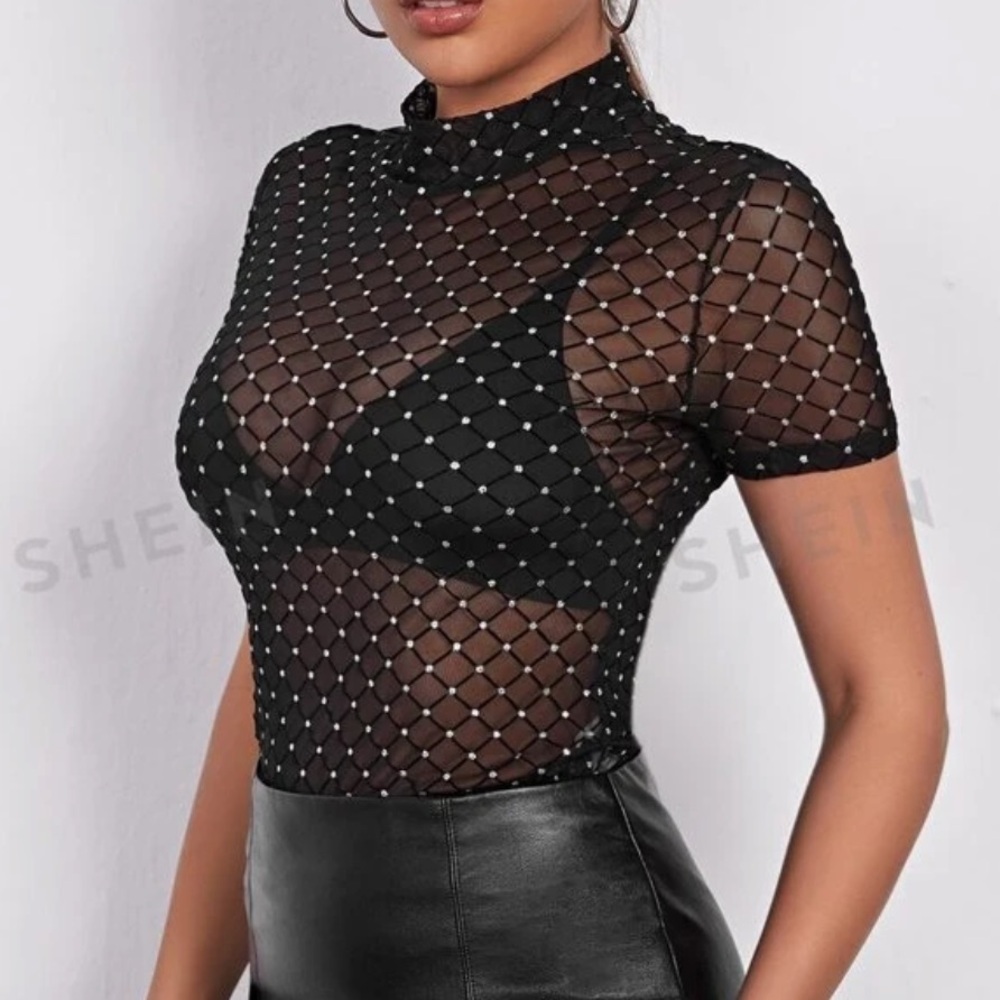 🖤 FREE‎ 🖤 SHEIN - Woman’s Mesh T Shirt